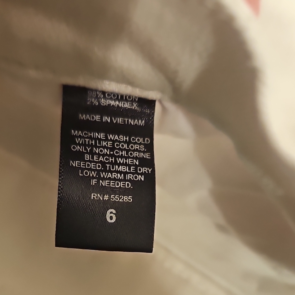Express White Distressed Jean Shorts - Picture 3 of 11